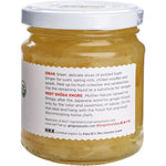 The Ginger People Organic Sushi Ginger 190g glass jar with a gold lid on a white background.