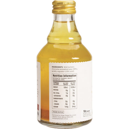 The Ginger People Turmeric Juice 99%(1 Bottle = 8 shots) 237ml (Pack of 6) Payless 4 Organics