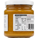 Back of The Ginger People Organic Turmeric Paste jar showing ingredients, nutrition facts, and usage instructions.