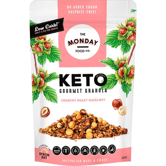 The Monday Food Co. Keto Gourmet Granola Crunchy Roast Hazelnut 300g Payless 4 Organics