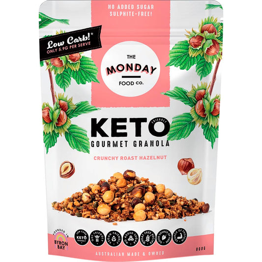 The Monday Food Co. Keto Gourmet Granola Crunchy Roast Hazelnut 800g Payless 4 Organics