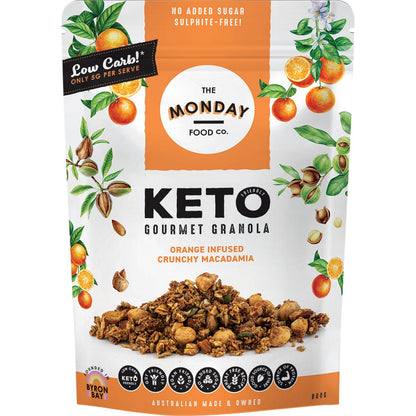 The Monday Food Co. Keto Gourmet Granola Orange Infused Crunchy Macadamia 800g Payless 4 Organics