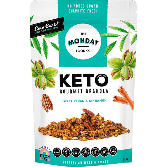 The Monday Food Co. Keto Gourmet Granola Sweet Cinnamon Pecan 300g Payless 4 Organics