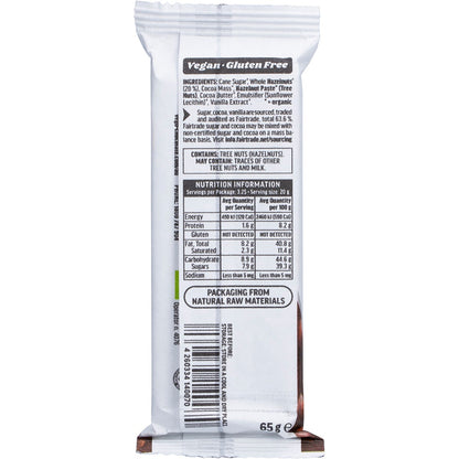 Vego Whole Hazelnut Chocolate Bar Mini 65g (Pack of 20)