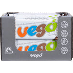 Vego Whole Hazelnut Chocolate Bar 65g 20-pack retail display box on a white background.
