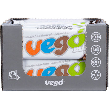 Vego Whole Hazelnut Chocolate Bar Mini 65g (Pack of 20)