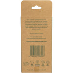 Back of Vrindavan copper tongue cleaner packaging with benefits, directions for use, and a product of India label.