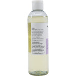 Side view of Vrindavan Lavender & Eucalyptus Castile Soap 250ml bottle showing product benefits and usage.