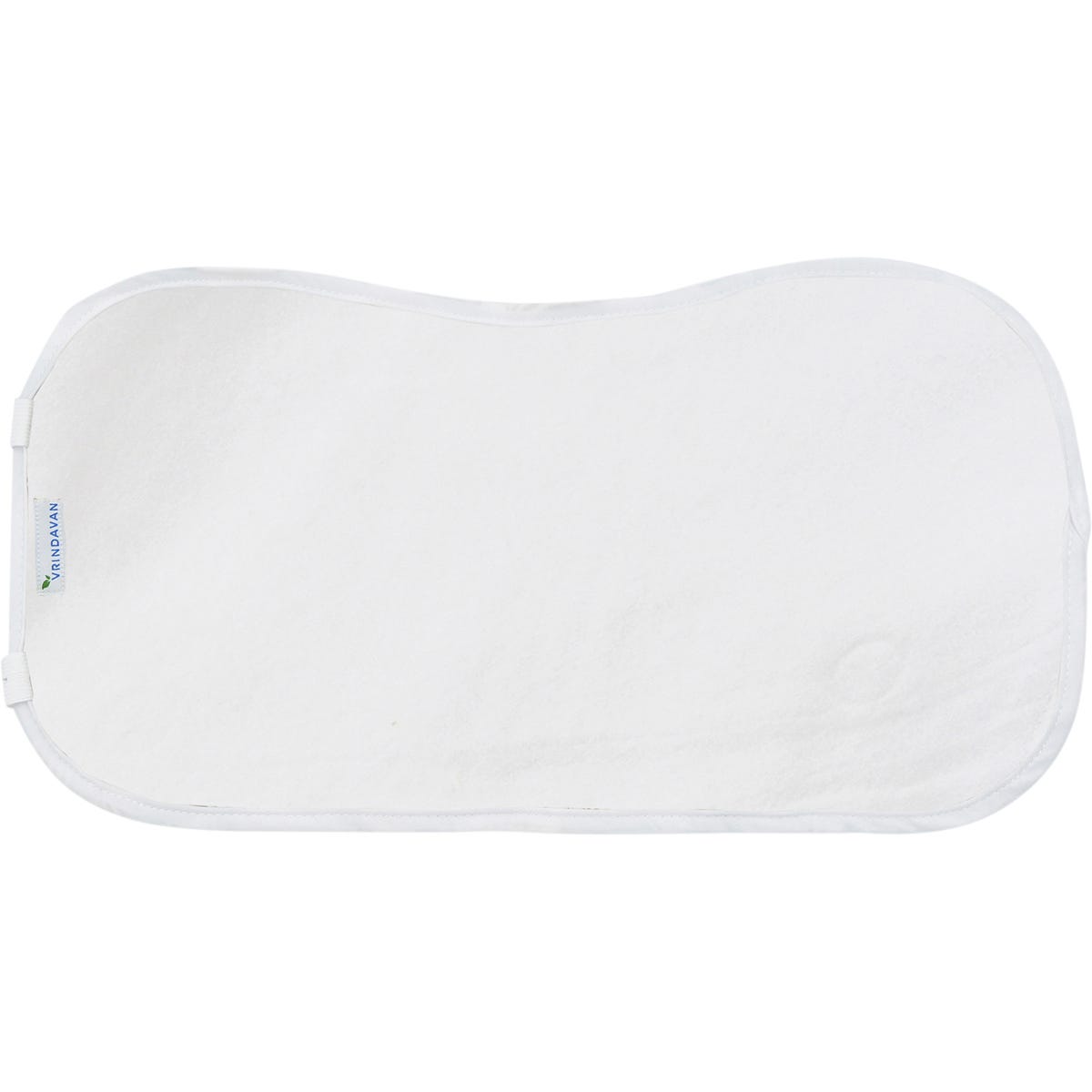 Vrindavan White Castor Oil Pack in a calico bag with an organic cotton insert and a waterproof outer layer.