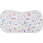 Vrindavan Sea Shells castor oil pack, featuring organic cotton wrap and a calico storage bag on a white background.