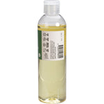 Right side of Vrindavan Castor Oil 250ml bottle showing product features and barcode on a white background.