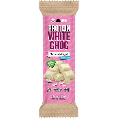 Vitawerx Protein White Choc Bar Coconut Rough 12x35g