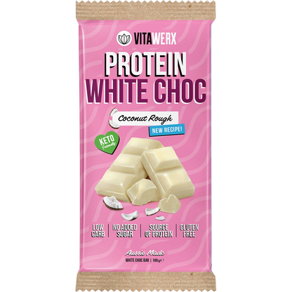 Vitawerx Protein White Choc Bar Coconut Rough 12x100g