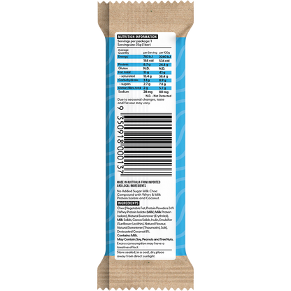 Vitawerx Protein Milk Choc Bar Coconut Rough 12x35g