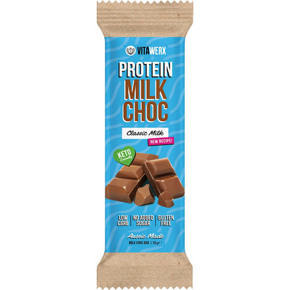 Vitawerx Protein Milk Choc Bar 35g (Pack of 12)