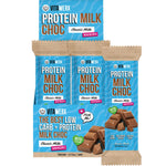 Vitawerx Protein Milk Choc Bar 35g box of 12 and a single bar featuring keto-friendly and low sugar labels.