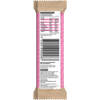 Vitawerx Protein White Choc Bar 35g (Pack of 12)