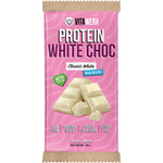 100g Vitawerx Protein White Choc Bar featuring a blue and white label on a clean white background.