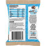 Back of Vitawerx Milk Choc Coated Almonds 60g pack showing nutrition facts, ingredients, and keto-friendly benefits.