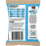 Back of Vitawerx Milk Choc Coated Blueberries 60g bag with nutrition facts, ingredients, and protein information.