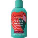 45ml bottle of Vital Zing Raspberry Water Drops with a pink label, featuring zero sugar and natural flavor.
