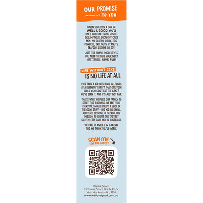 Well & Good Chocolate Chip Cookie Mix 400g