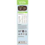 Right side of Well & Good Crumble Cake Mix box showing "free from" logos, barcode, and storage instructions.