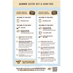 Back of Well & Good 400g Pastry Flour pack with ingredients, nutrition facts, and preparation instructions.