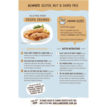 Back of Well & Good Crispy Crumbs 300g box with nutrition facts, ingredients, and preparation methods.