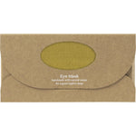 White and green gift box for a Wheatbags Love pistachio linen eye mask on a white background.