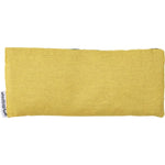 Back of a Wheatbags Love Banksia Pod eye pillow box showing product benefits, usage instructions, and Australian-made logo.