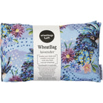 Blue Cockatoo and floral print lavender-scented wheatbag shown flat against a white background.