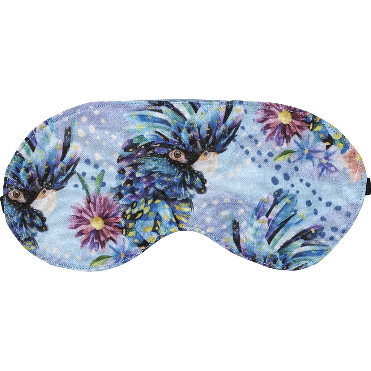 Wheatbags Love Eye Mask Blue Cockatoo