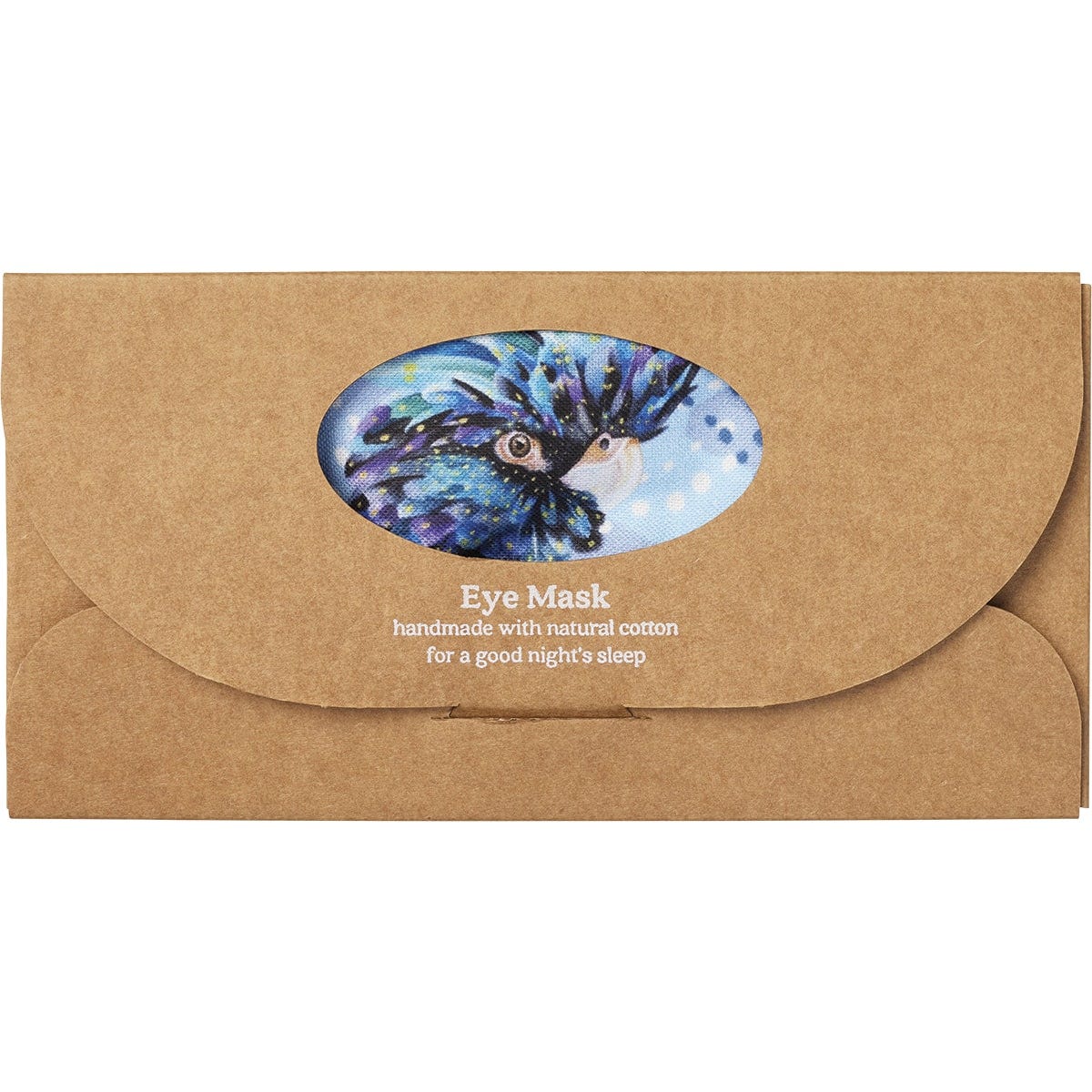Wheatbags Love Eye Mask Blue Cockatoo