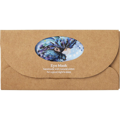 Wheatbags Love Eye Mask Blue Cockatoo