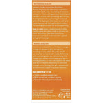 Back of Weleda Sea Buckthorn Body Oil box with nutrition facts, ingredients, and directions on a white background.