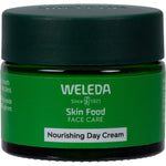 40ml tube of Weleda Skin Food Nourishing Day Cream with a green label on a white background.
