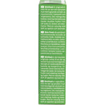 Left side of a Weleda Skin Food 75ml box showing organic certifications and product usage information.
