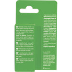 Back of Weleda Skin Food Lip Balm box with ingredients, usage directions, and certified natural logos.