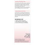 Back of Weleda Sensitive Cleansing Lotion box with ingredients, directions, and NATRUE certification.