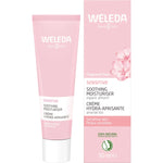 Weleda Sensitive Soothing Moisturiser Almond 30ml tube and box with organic almond oil and plum kernel oil.