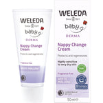 Weleda White Mallow Nappy Change Cream 50ml tube and box for hypersensitive baby skin.