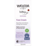 White Mallow Face Cream 50ml box with purple and white floral design and National Eczema Association logo.