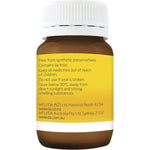 Left side of Weleda Baby Teething Oral Powder 60g bottle showing directions for use and dosage instructions.