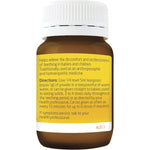 Right side of a Weleda Baby Teething Oral Powder 60g bottle showing product benefits and a homeopathic logo.