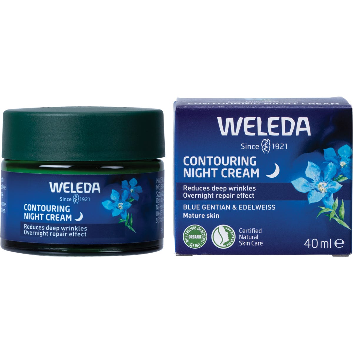Weleda Contouring Night Cream Blue Gentian & Edelweiss 40ml