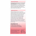 Back of Weleda Ratanhia Mouthwash box with ingredients, directions for use, and a certified natural logo.