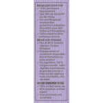 Right side of Weleda Lavender and Vetiver Shower Bar box showing 100% natural, vegan, and biodegradable logos.