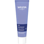 Purple 30ml tube of Weleda Iris Regenerating Night Cream on a white background.