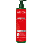 Weleda Pomegranate Firming Serum Body Lotion 250ml pump bottle with red and white label.